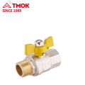 Pressure PN16 2 way High quality brass gas ball valve for gas and water with long lever handle dn25